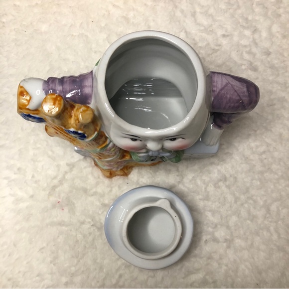 Vintage Feitx Humpty Dumpty Handpainted Ceramic Teapot, Circa 1970’s RARE FIND - Picture 6 of 11